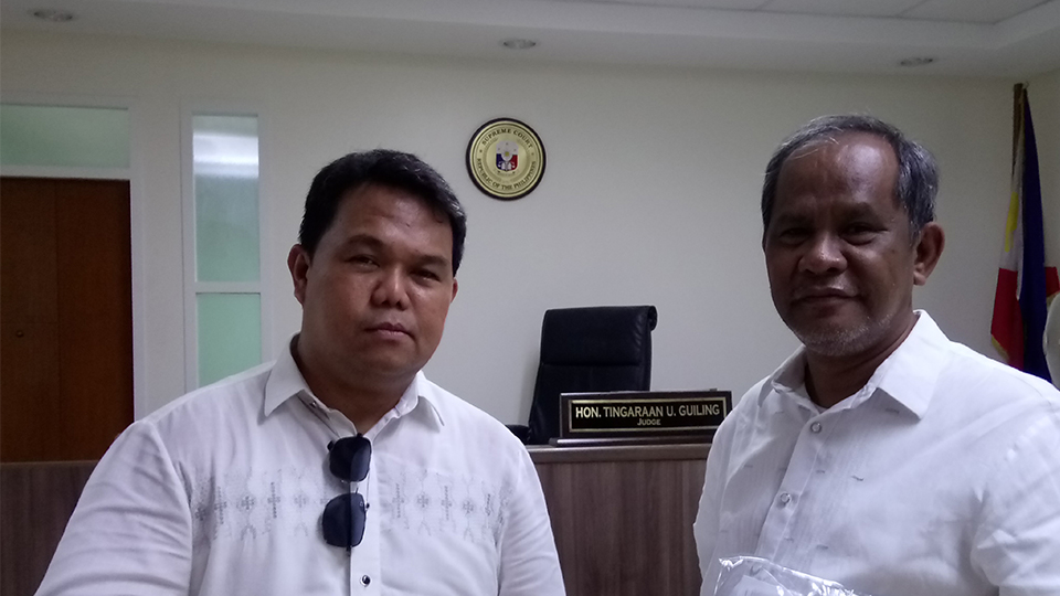Mr. Angelo Estrada with Atty. Faustino S. Tugade, Jr. Atty. FAUSTINO S. TUGADE, JR.