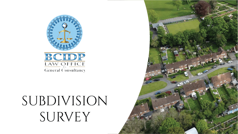 Subdivision Survey